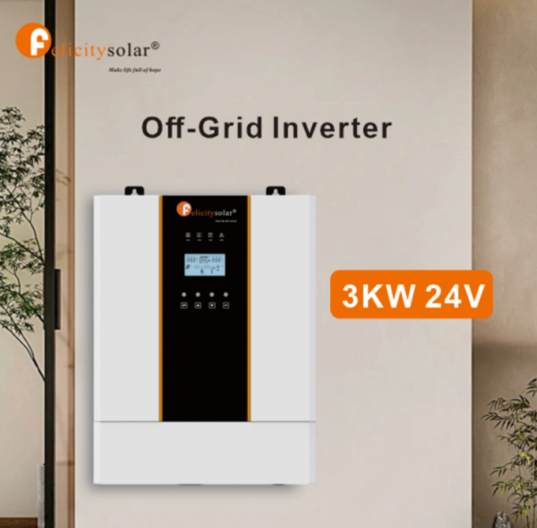 Felicity Solar 3KVA 24V Hybrid Inverter with 100A MPPT - Image 2