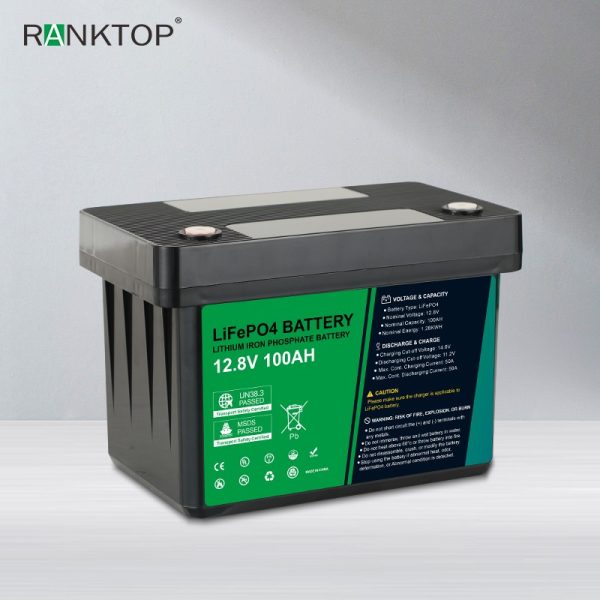 Ranktop 12.8V 100Ah Lithium Battery